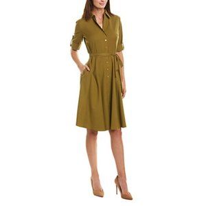 Sharagano Olive Green Dress - Size 4, NWT
